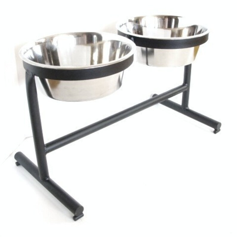 Elevated Dog Feeder Raised Dog Bowl Metal Dog Bowls Dog Etsy