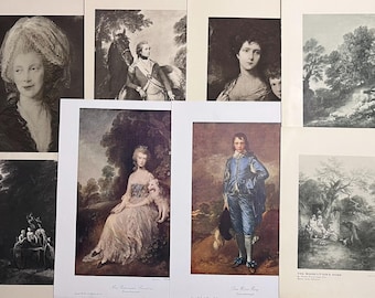 Thomas Gainsborough - Collezione di stampe artistiche - dal 1905 al 1929 - Quantità = 8 pezzi