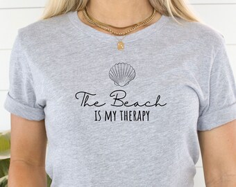 Beach shirt ocean shirt seashell design summer t shirt girlfriend gift wife mother gift