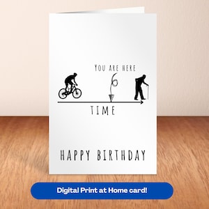 Carte pour amateur de vélo Cadeau VTT drôle Carte imprimable Cadeaux vélo Carte vélo Cadeau vélo Cycliste Cadeau vtt motard Vélo vtt