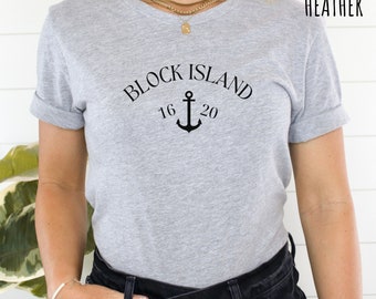 Block Island Shirt Block Island Gift Rhode Island Gift Block Island Lighthouse New England Gift New England Souvenir Nautical Shirt Boating
