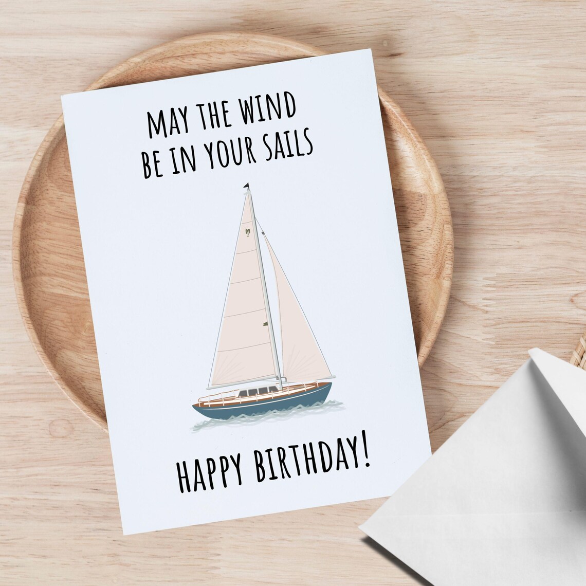 Sailing Birthday Card Nautical Bday Card Boat Owner Birthday Funny Card ...
