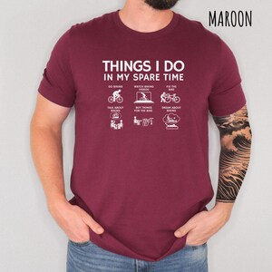 Personalized Cycling Shirt Bike Gift fathers day Bicycle Gifts Funny Dad gift mountain biker shirt gift cycling humor birthday for dad Maroon