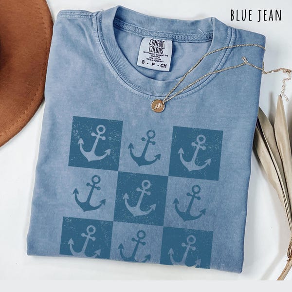 Anchor Shirt sailing shirt nautical tee sailor gift preppy coastal sweatshirt ocean lover hoodie beach aesthetic gift idea maritime apparel