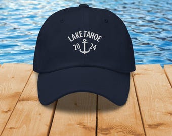 Lake Tahoe 2024 Hat Lake Tahoe Gift Lake Tahoe Souvenir California Hat Nautical Lake Tahoe Boating Hat Lake Lover Cap