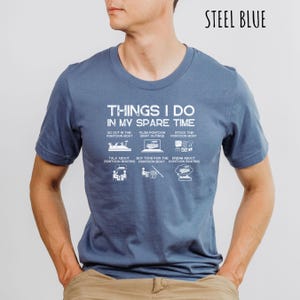 Pontoon Boat Funny Pontoon Shirt Pontoon Captain Gift Pontoon Boat Tee Shirt pontoon lover gift pontoon birthday Pontoon Dad Boating Shirt Steel Blue