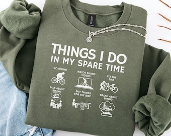 Cycling Sweatshirt Bike Tshirt Funny Bike Lover Tee Bike Lover Gift Hoodie Mountain Biker Sweatshirt Bike Christmas Cycling Dad Boyfriend