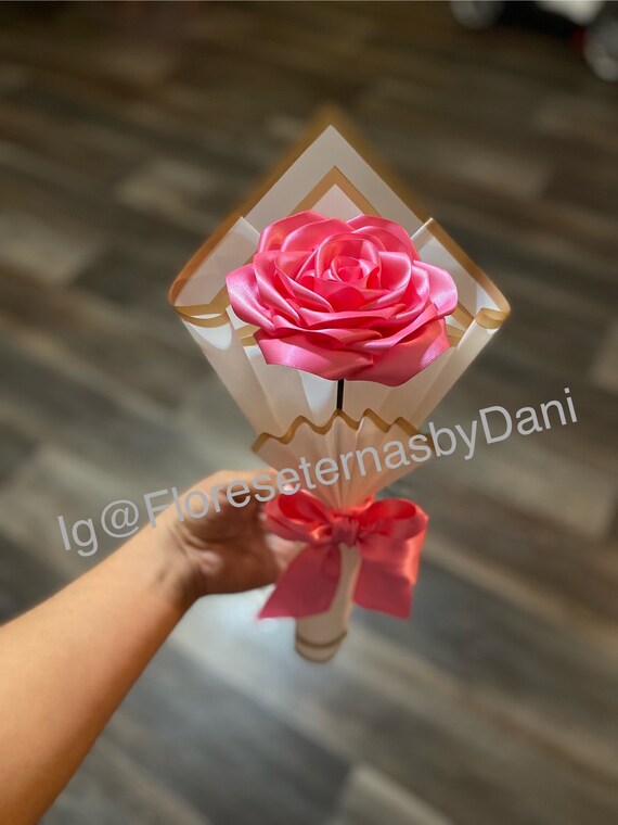 One Big Ribbon Rose - Etsy
