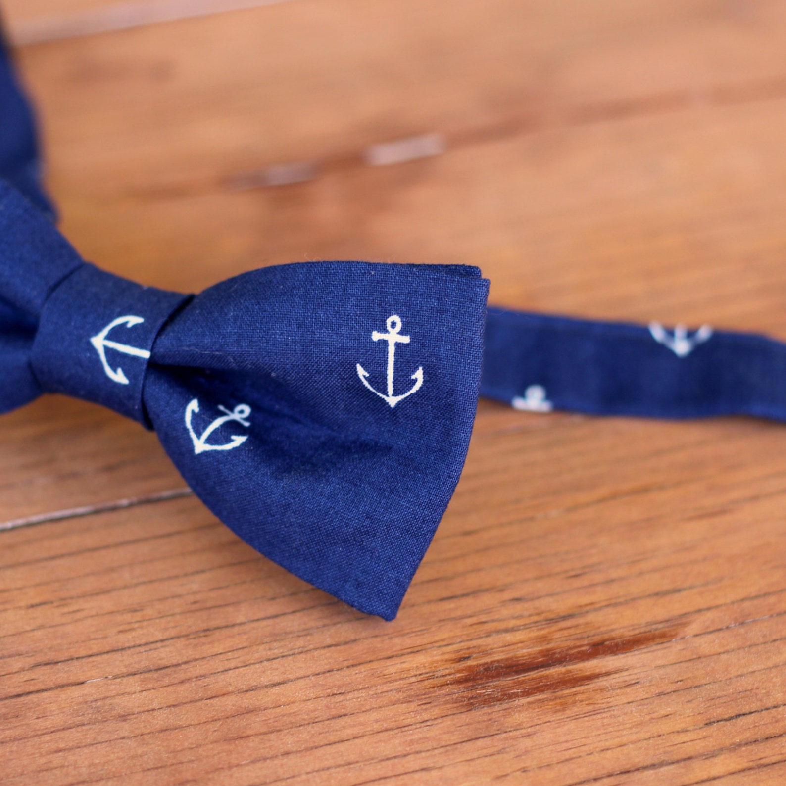 Mens Navy Bow Tie anchor bow tie nautical tie navy blue Etsy