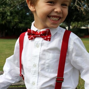 Boys Cotton Suspenders, you choose the print Infant Toddler Child boys wedding suspenders boys photo prop suspenders first birthday image 4