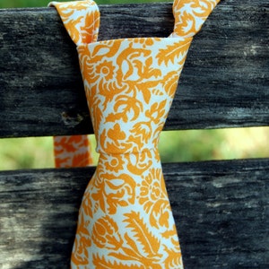 boys orange floral necktie, orange white cotton tie for boys, smash cake necktie, baby necktie, toddler necktie, first birthday outfit, gift