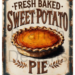 Glass Fresh Baked Pies Sign - Etsy