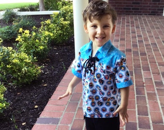 Chicos lindo pirata camisa y pantalones cortos set tamaño 5