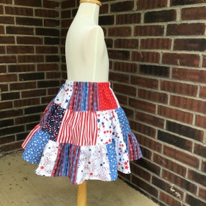 Girls Patriotic Twirl Skirt Sizes 2-14 image 4