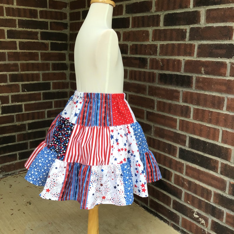 Girls Patriotic Twirl Skirt Sizes 2-14 image 4