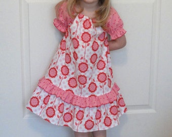 Ava... Girls Mod Flower Dress