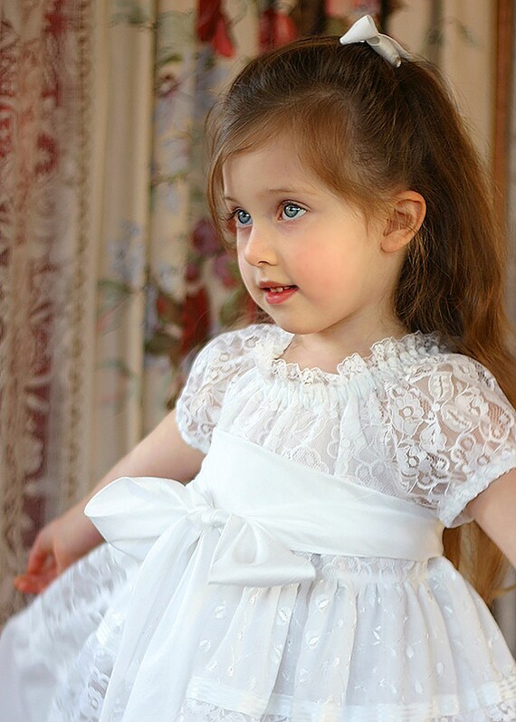 knee length dresses for ladies Marguerite White Lace Dip Hem Midaxi Dress – Frock and Frill