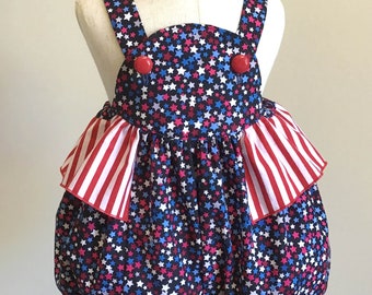 Traje de baño patriótico para bebé niña, talla 24 meses
