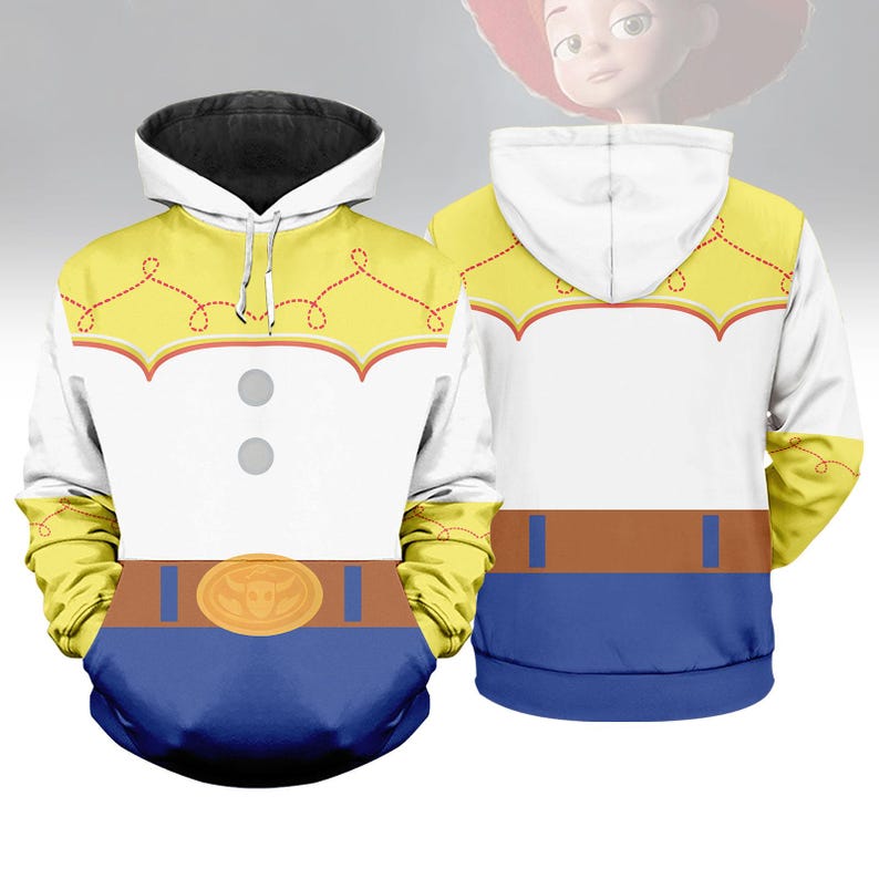 Toy Story Jessie Shirt, Disney Jessie Costume Hoodie, Cowgirl Cosplay Shirt, Disneyworld Sweatshirt, Cartoon Tee,Halloween Gift For Her