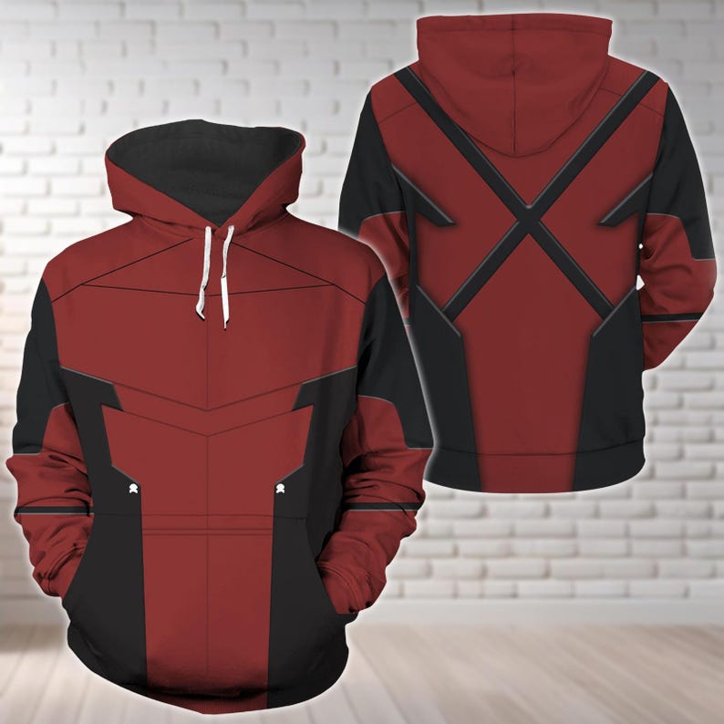 Deadpool Hoodie, Men Joggers, Wade Wilson Cosplay Costume, Superhero Costume, Men's Hero Costume, Streetwear Pants, Halloween Gifts