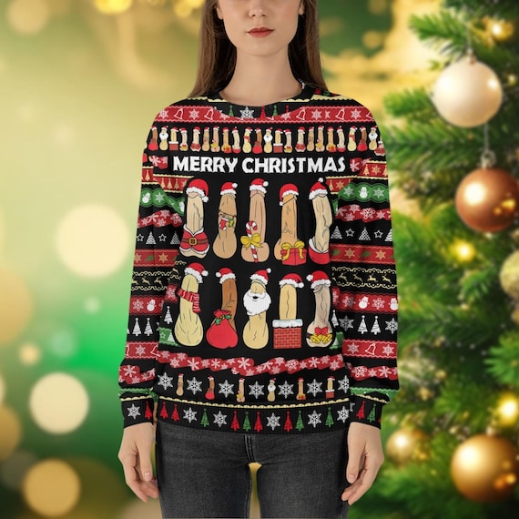 Pull De Noël Moche Drôle - Sweat-shirt 3D Père Noël Et Rennes - Unisexe - Pour Fêtes Et Concours - 5