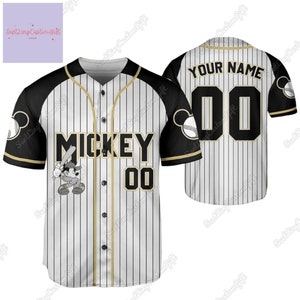 Camiseta de béisbol personalizada de Disney Mickey, camiseta de Mickey Mouse, camiseta de béisbol de Disney, camiseta de Mickey, regalos para amantes de Mickey, camiseta de dibujos animados