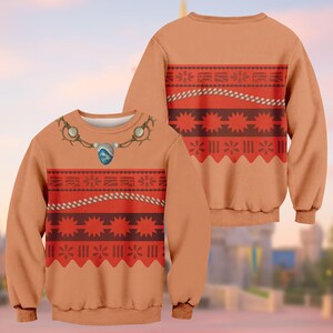 Moana Cosplay Costume, Moana Hoodie, Disney Princess Sweatshirt, RunDisney Island Costume Shirt, Disneybound Outfit, Tee Gift For Her
