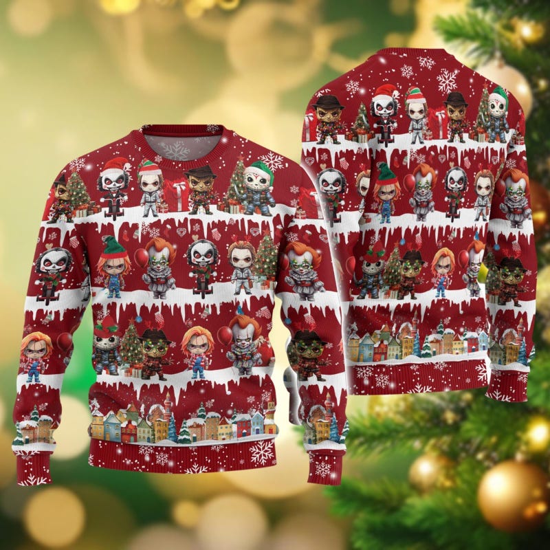Horror Christmas Sweater Etsy