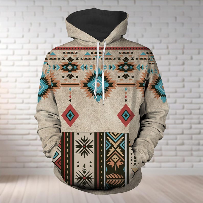 Native American Hoodie, Brocade Sweatshirt, Native American Zip Hoodie, Indigenous Shirt, Native Pride, Gift For Native, Halloween Gift
