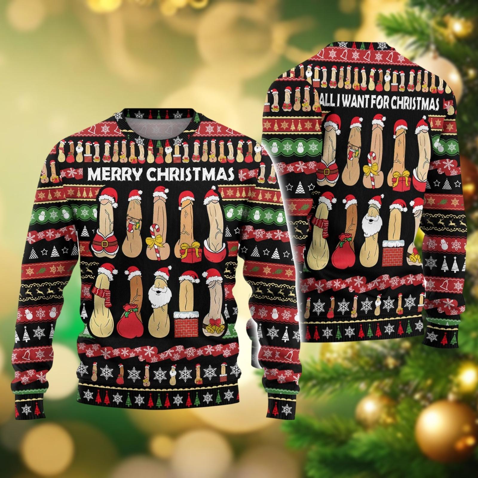 Christmas Kisses Paar-Weihnachtspullover 'Ungezogen & Schön' – Lustige Matching-Pullis Für Freunde & Geschwister Lustige Weihnachtsgraphics