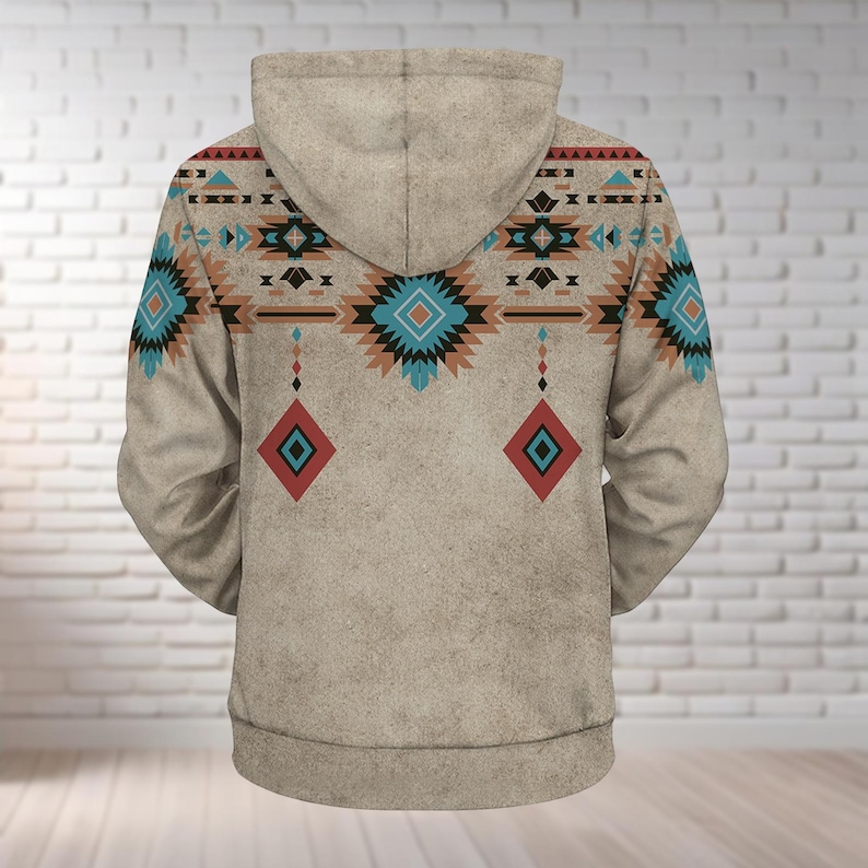 Native American Hoodie, Brocade Sweatshirt, Native American Zip Hoodie, Indigenous Shirt, Native Pride, Gift For Native, Halloween Gift