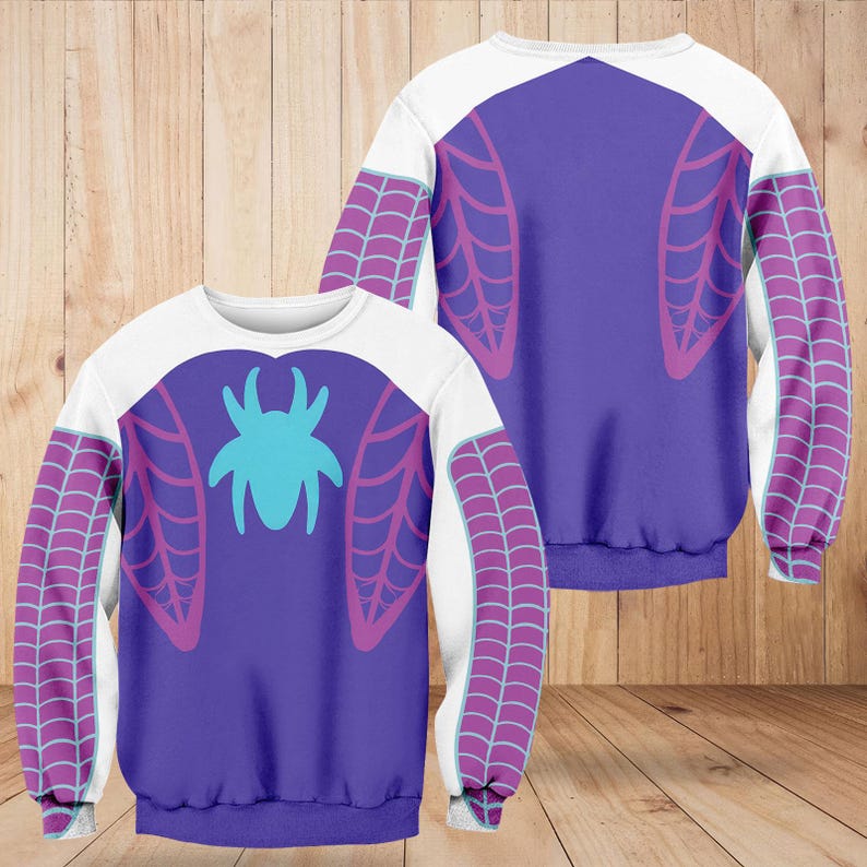 Spider Gwen Hoodie, Gwen Stacy Spider Sweatshirt, Disney Spider Gwen Cosplay Costume Tee, Superhero Shirt, Halloween Gift For Her Him