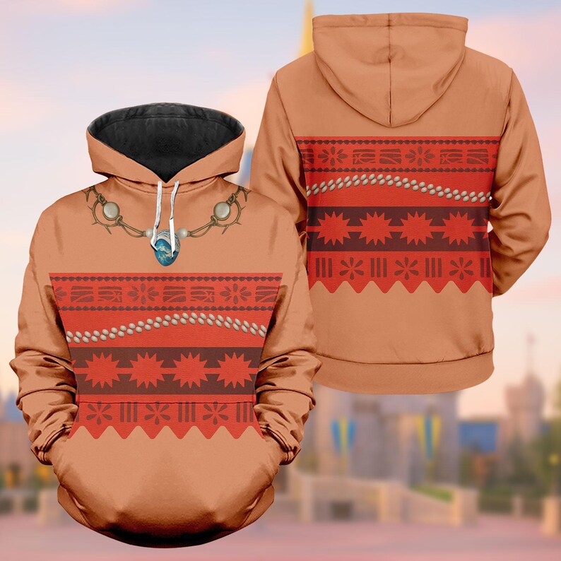 Moana Cosplay Costume, Moana Hoodie, Disney Princess Sweatshirt, RunDisney Island Costume Shirt, Disneybound Outfit, Tee Gift For Her