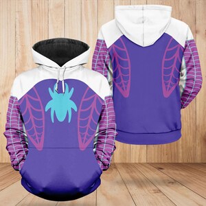Spider Gwen Hoodie, Gwen Stacy Spider Sweatshirt, Disney Spider Gwen Cosplay Costume Tee, Superhero Shirt, Halloween Gift For Her Him