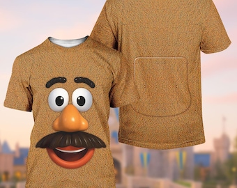 Toy Story Herr Potato Head-kostym, Herr Potato Head-cosplay, Disney-tröja, filmtröja, Halloweenfestpresent