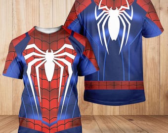 Spider-Man Costume Shirt, Spiderman Cosplay Hoodie, Spider Man Sweatshirt, Spidey Tee, Superhero Cartoon Shirt, Halloween Gift For Him