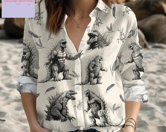 Movie Shirt, Women&#39;s Blouses, Long Sleeve Shirt, Monster Shirt Women, Women Blouses, Moive Lover Gifts