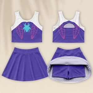 Spider Gwen Activewear Set, Marvel Disney Cosplay Outfit, Disneyland Trip Family Dress, Mom And Daughter Gift, Disneyworld Gift Idea