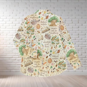 Disney Zootopia Anyone Can Be Anything Blouse, Judy Hopps Nick Wilde Women Shirt, Disney Lion King Casual Top, Disneyland Family Trip