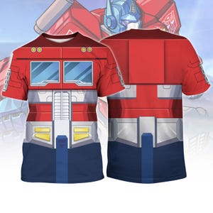 Transformers Optimus Prime Cosplay Shirt, Optimus Prime Costume Cosplay, Transformers 3D Shirt, Transformers Merch Tee, Movie Gifts