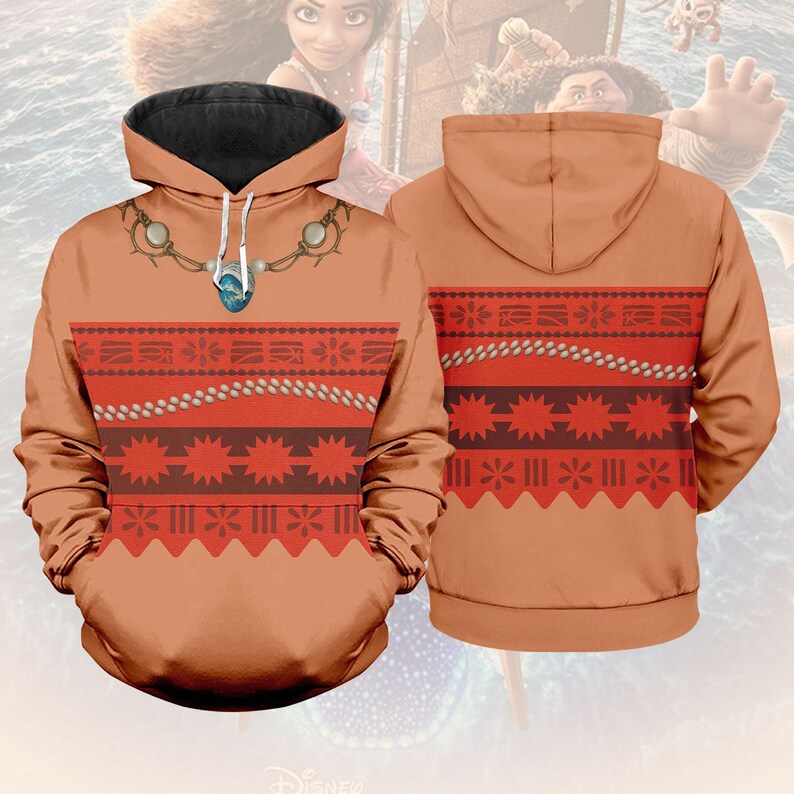Moana Cosplay Costume, Moana Hoodie, Disney Princess Sweatshirt, RunDisney Island Costume Shirt, Disneybound Outfit, Tee Gift For Her