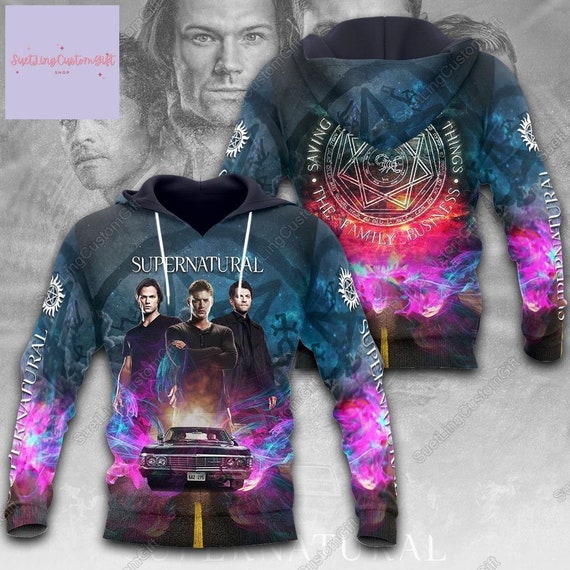Supernatural zip hoodie hotsell