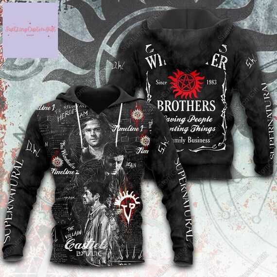 Supernatural merch hoodie new arrivals