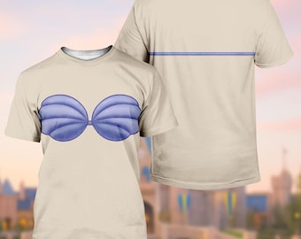 Disney Ariel Princess Costume Shirt, Little Mermaid Cosplay Hoodie, Halloween Shirt, Disneybound Sweatshirt, Movie Cartoon Gift For Her
