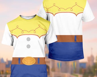 Camiseta de Jessie de Toy Story, sudadera con capucha para disfraz de Jessie de Disney, camiseta de cosplay de vaquera, sudadera de Disneyworld, camiseta de dibujos animados, regalo de Halloween para ella