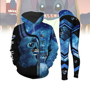 Custom Stitch Hoodie Leggings, Disney Stitch Hoodie 3D, Leggings For Women, Stitch I’ve Got Your Six Hoodie, Lilo And Stitch Shirt