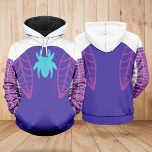 Spider Gwen Hoodie, Gwen Stacy Spider Sweatshirt, Disney Spider Gwen Cosplay Costume Tee, Superhero Shirt, Halloween Gift For Her Him