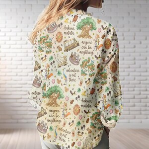 Disney Zootopia Anyone Can Be Anything Blouse, Judy Hopps Nick Wilde Women Shirt, Disney Lion King Casual Top, Disneyland Family Trip