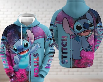 Linda sudadera con capucha de Stitch, película de Disney, camisa de Lilo y Stitch, camisa de Disney World, camisa de Disneyland, regalos para amantes de Stitch para fanáticos, mujeres y hombres