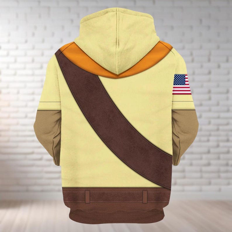 Russell Halloween Costume Hoodie, Men Joggers, Up Movie Shirt, Disney World, Disneyland Shirt, Boy Scout, Pixar Up Cosplay, Run Disney